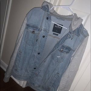 Hollister Epic Flex Hooded Denim Jacket 